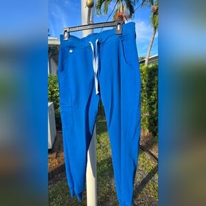 Blue figs jogger scrub pants